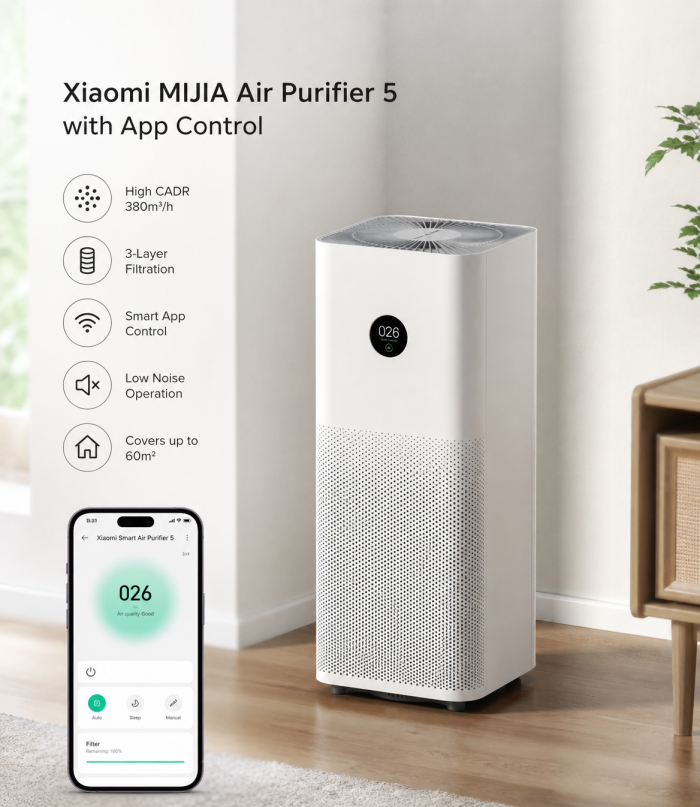 Xiaomi MIJIA Air Purifier 5 with App Control - Image 2